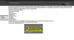 Desktop Screenshot of landieconstruction.com
